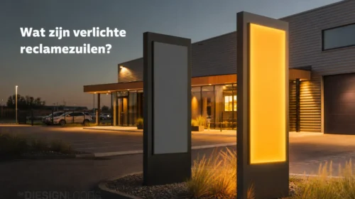 Verlichte reclamezuil