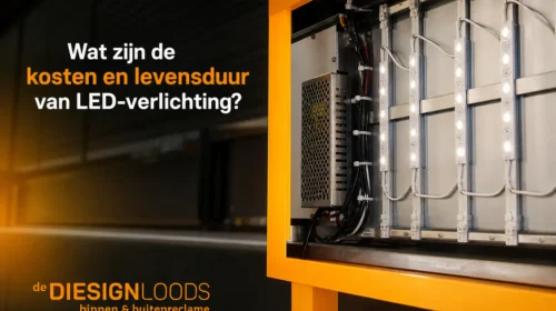 Verlichte reclamezuil